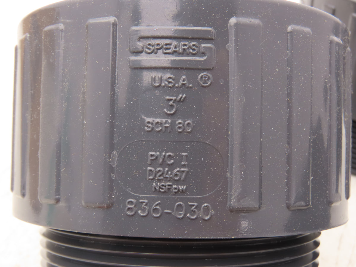 Spears 836-030  3" Schedule 80 PVC Male Adapter Socket x MNPT Fitting  Lot of 5