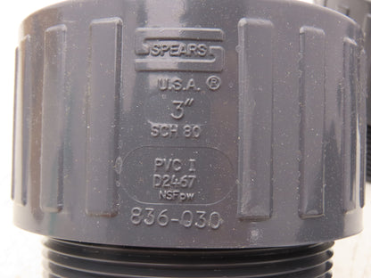 Spears 836-030  3" Schedule 80 PVC Male Adapter Socket x MNPT Fitting  Lot of 5