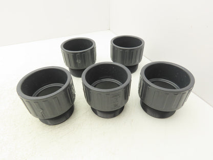 Spears 836-030  3" Schedule 80 PVC Male Adapter Socket x MNPT Fitting  Lot of 5