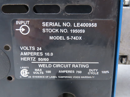 Miller 195059 Welder Electric Motor & Wire Feeder 24VDC S-74DX