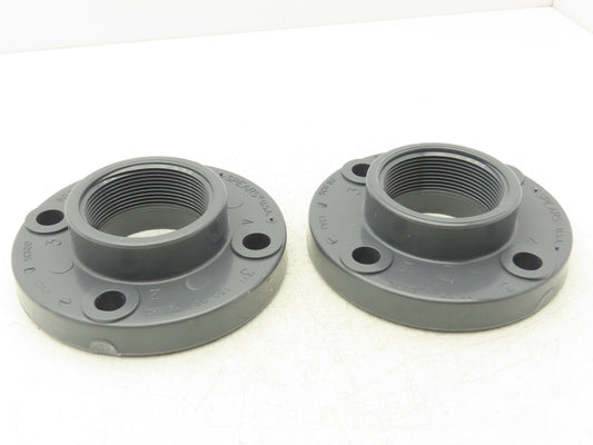 Spears 852-030 Schedule 80 PVC 3" FNPT Threaded Flange 7.5"OD  Lot of 2