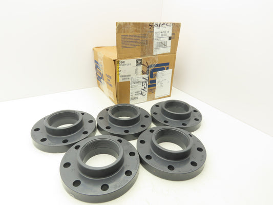 Spears 852-040 Schedule 80 PVC 4" FNPT Threaded Flange 9"OD  Lot of 5
