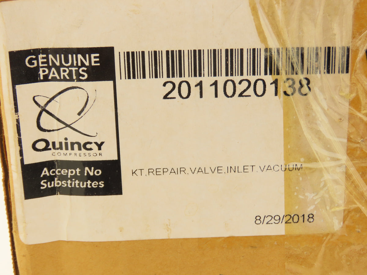 Quincy 2011020138 Air Compressor Inlet Vacuum Valve Rebuild Kit