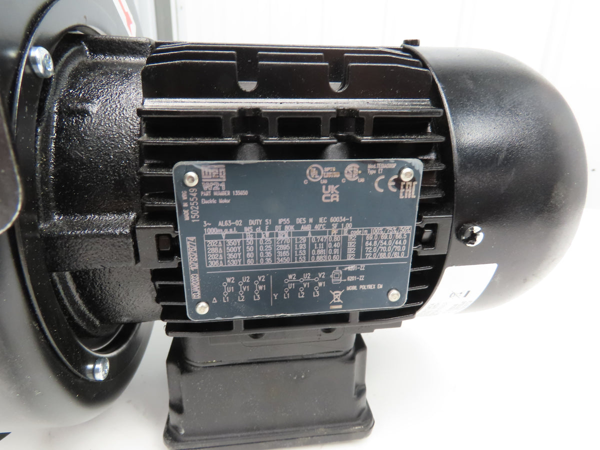 Karl Klein DNG-4-14/WS Squirrel Cage Centrifugal Blower Fan 1060 m³/h 230/460V