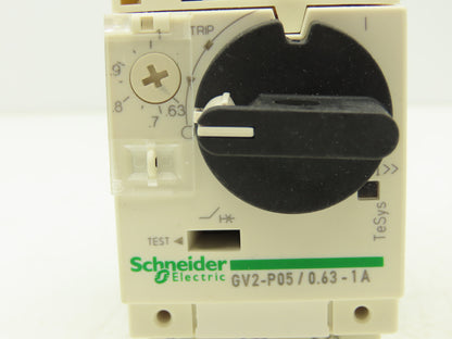 Schneider GV2P05 Circuit Breaker 3Pole Manual Motor Starter 0.63-1A  Lot of 7