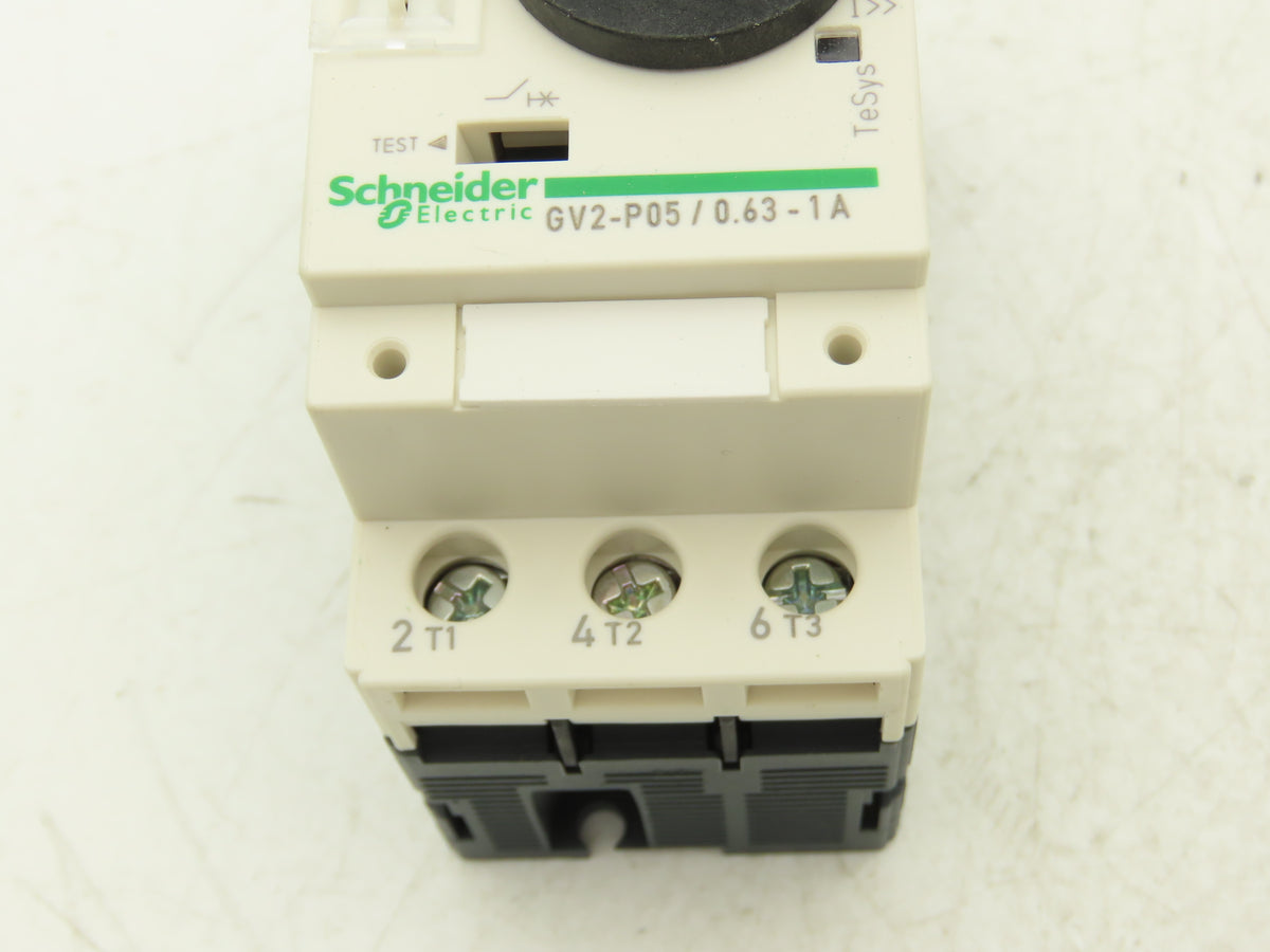 Schneider GV2P05 Circuit Breaker 3Pole Manual Motor Starter 0.63-1A  Lot of 7