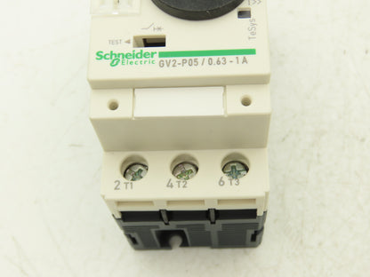 Schneider GV2P05 Circuit Breaker 3Pole Manual Motor Starter 0.63-1A  Lot of 7