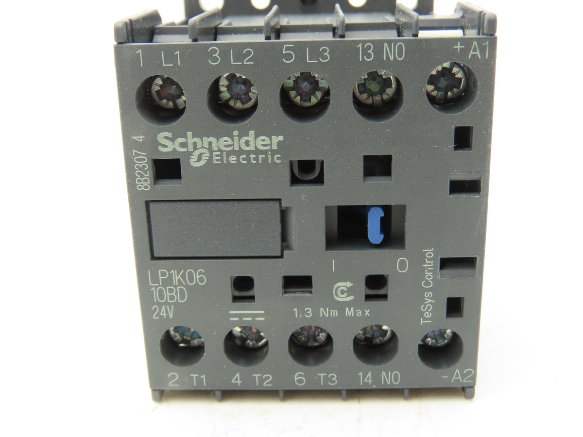 Schneider LP1K0610BD 3-Pole Mini Contactor 1NO 6A 24VDC 3HP 600VAC  Lot of 7