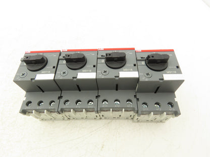 ABB MS116-25 Manual Motor Starter Circuit Breaker 20-25A Trip Class 10 Lot of 4