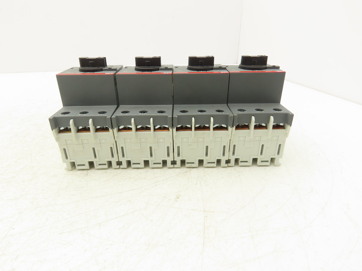 ABB MS116-25 Manual Motor Starter Circuit Breaker 20-25A Trip Class 10 Lot of 4
