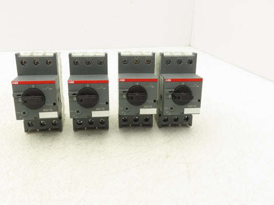 ABB MS116-25 Manual Motor Starter Circuit Breaker 20-25A Trip Class 10 Lot of 4