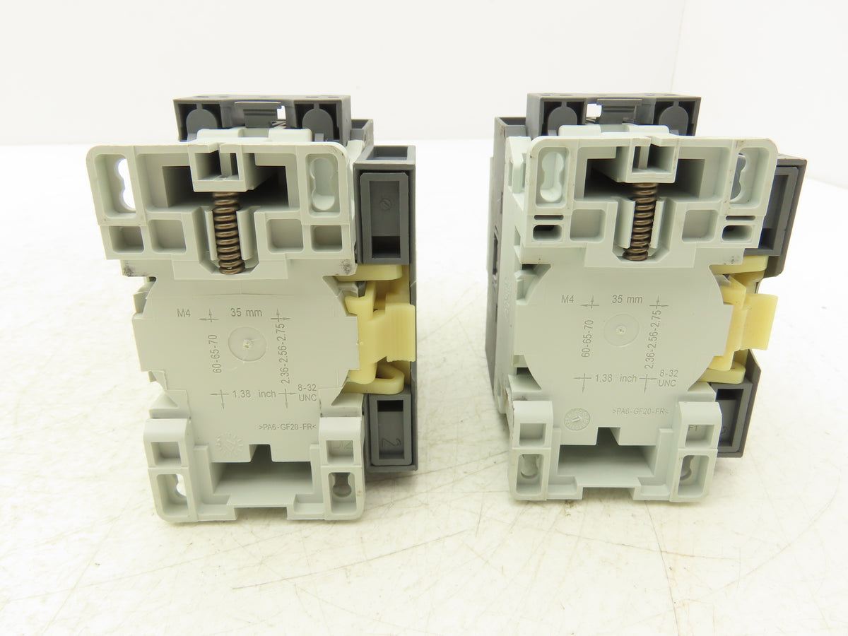ABB AF26Z-30-00-21 AF26Z 3-Pole Contactor w/ CAL4-11 CA4-10 CA4-01 Aux Lot of 2