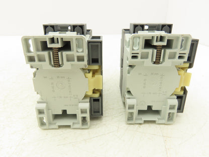ABB AF26Z-30-00-21 AF26Z 3-Pole Contactor w/ CAL4-11 CA4-10 CA4-01 Aux Lot of 2