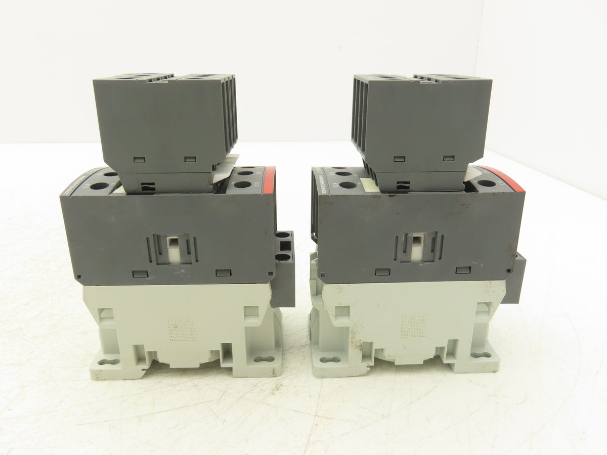 ABB AF26Z-30-00-21 AF26Z 3-Pole Contactor w/ CAL4-11 CA4-10 CA4-01 Aux Lot of 2