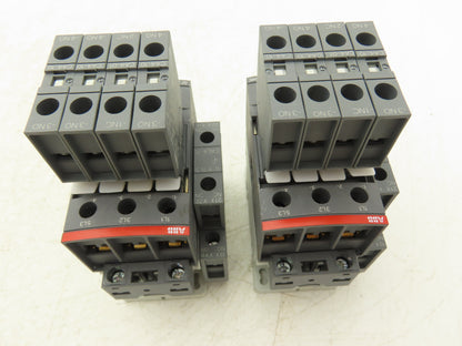 ABB AF26Z-30-00-21 AF26Z 3-Pole Contactor w/ CAL4-11 CA4-10 CA4-01 Aux Lot of 2