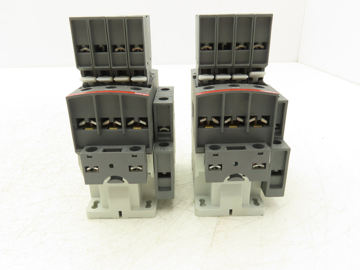 ABB AF26Z-30-00-21 AF26Z 3-Pole Contactor w/ CAL4-11 CA4-10 CA4-01 Aux Lot of 2
