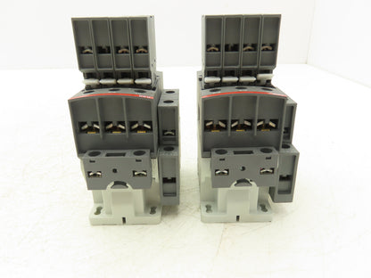 ABB AF26Z-30-00-21 AF26Z 3-Pole Contactor w/ CAL4-11 CA4-10 CA4-01 Aux Lot of 2