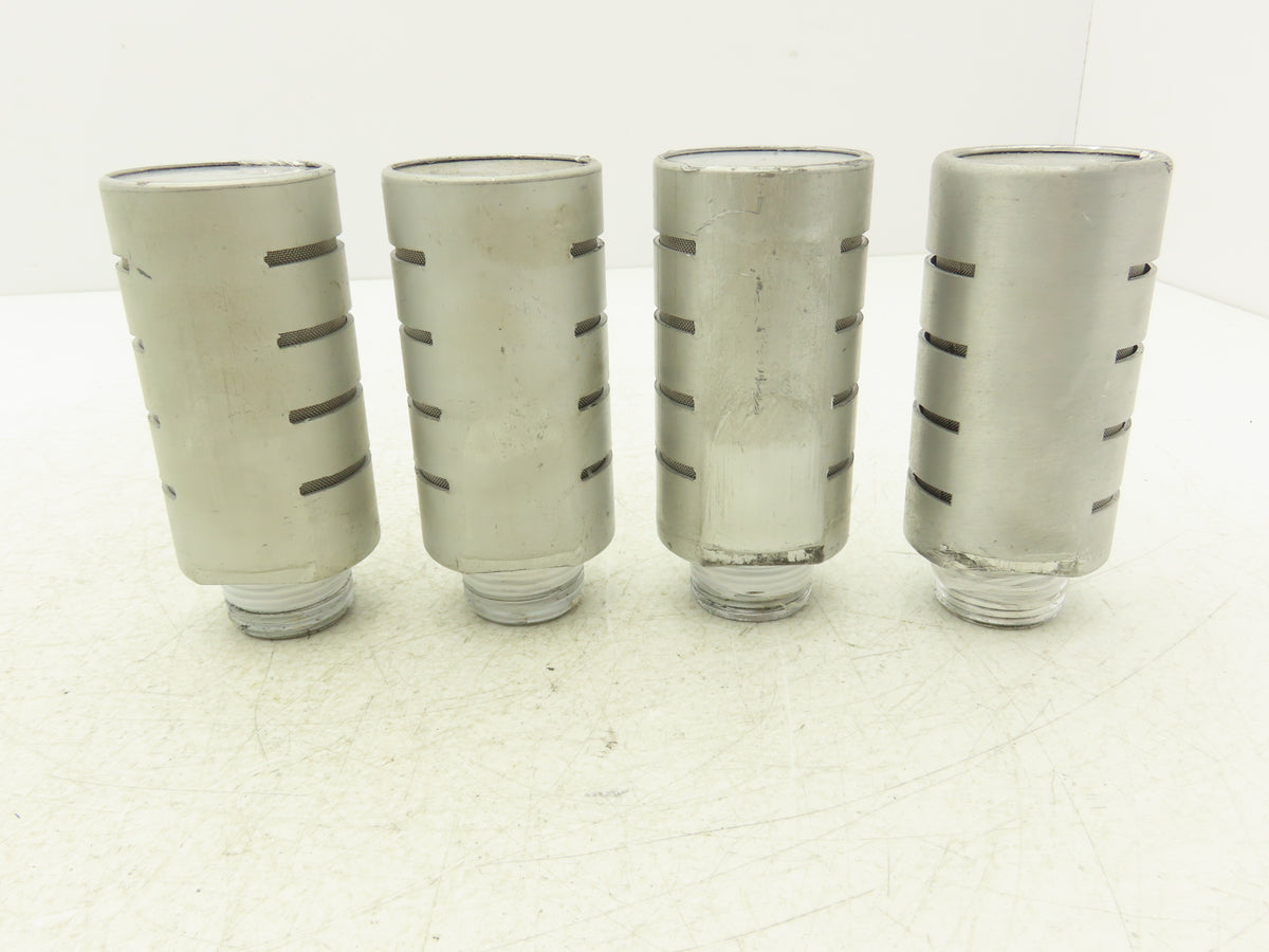 ASQF-8M Pneumatic Muffler Silencer 1" NPT Aluminum  Lot of 4
