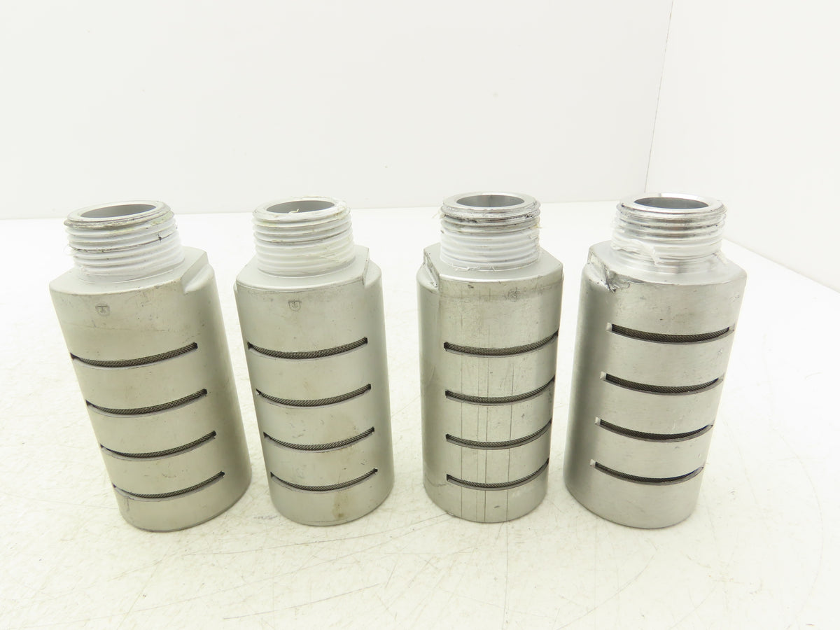 ASQF-8M Pneumatic Muffler Silencer 1" NPT Aluminum  Lot of 4