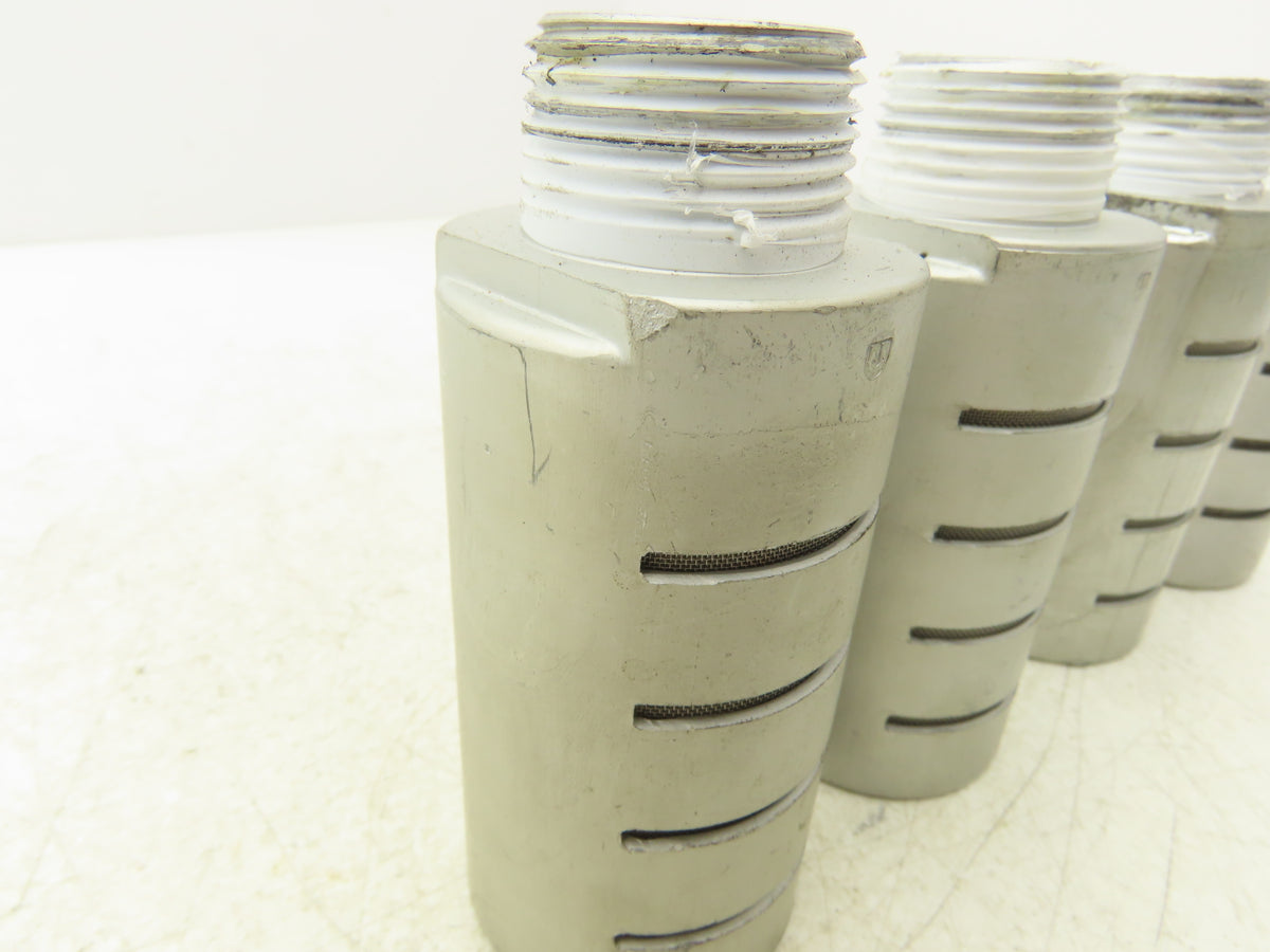 ASQF-8M Pneumatic Muffler Silencer 1" NPT Aluminum  Lot of 4