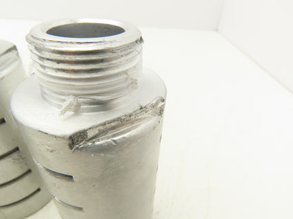 ASQF-8M Pneumatic Muffler Silencer 1" NPT Aluminum  Lot of 4