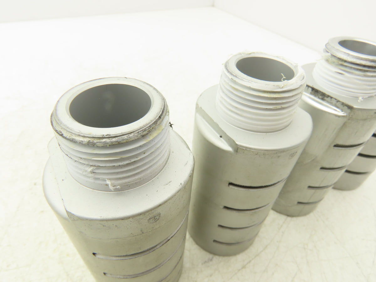 ASQF-8M Pneumatic Muffler Silencer 1" NPT Aluminum  Lot of 4
