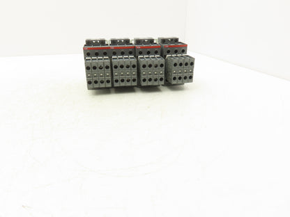 ABB AF26Z-30-00-21 Contactor 26A 3-Pole w/CA4 Side Aux Contacts Lot of 4