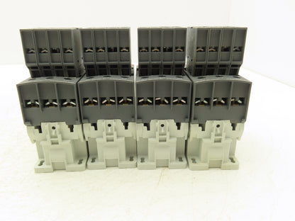 ABB AF26Z-30-00-21 Contactor 26A 3-Pole w/CA4 Side Aux Contacts Lot of 4