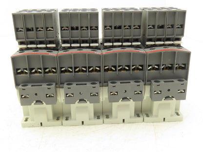 ABB AF26Z-30-00-21 Contactor 26A 3-Pole w/CA4 Side Aux Contacts Lot of 4