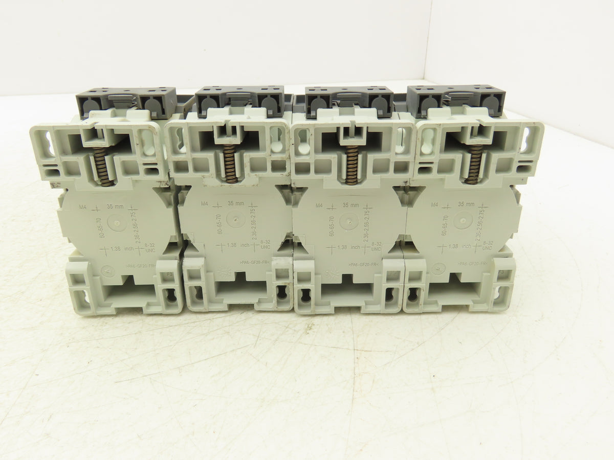 ABB AF26Z-30-00-21 Contactor 26A 3-Pole w/CA4 Side Aux Contacts Lot of 4