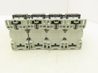 ABB AF26Z-30-00-21 Contactor 26A 3-Pole w/CA4 Side Aux Contacts Lot of 4