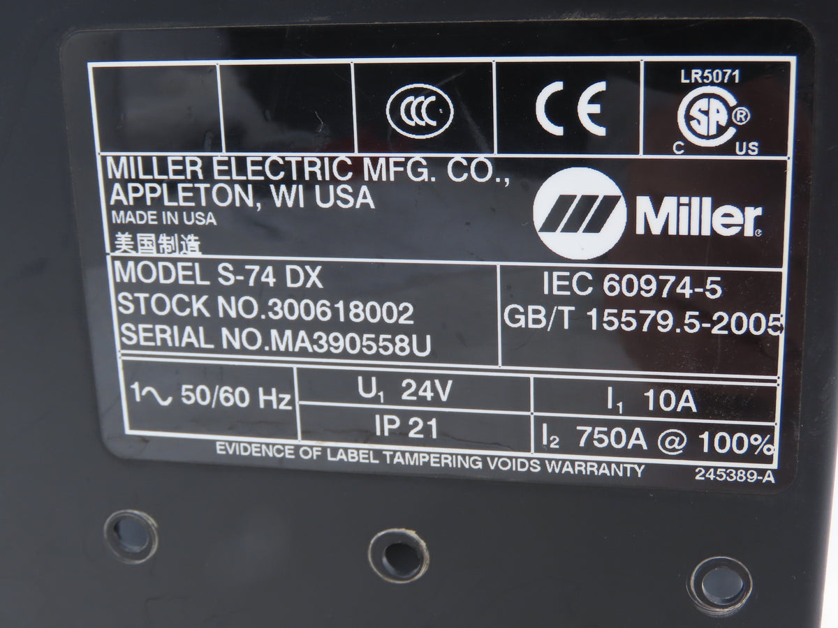 Miller 300618002 Base & Back Panel Housing Steel Off Welder Wire Feeder S-74DX