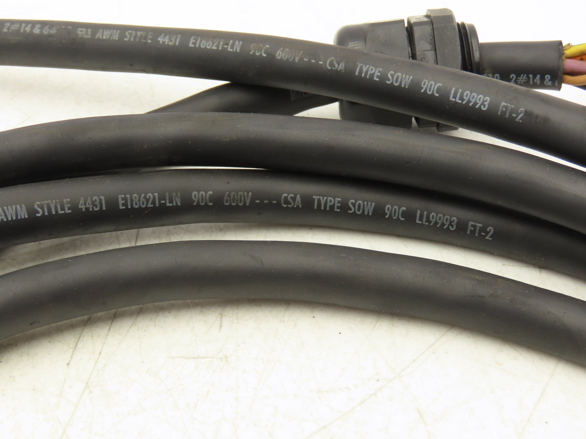 Miller Electric E18621-LN Wire Feeder Cord Welding 15' Removed From S-74DX