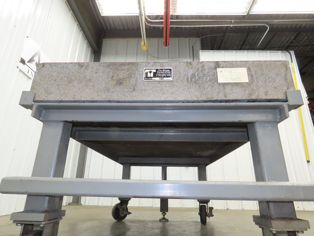 Tru Stone Optical Table Breadboard Granite Surface Inspection Grade B 60" x 36"