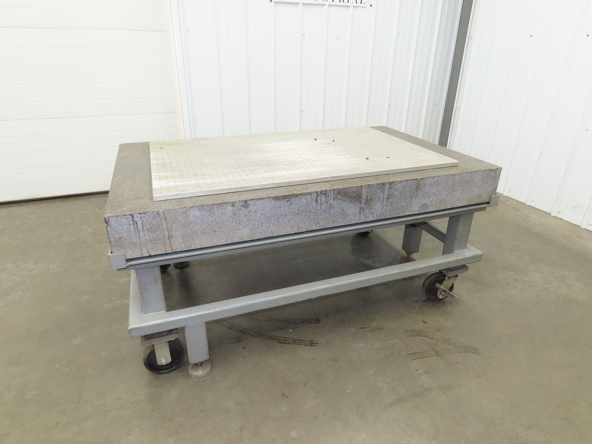 Tru Stone Optical Table Breadboard Granite Surface Inspection Grade B 60" x 36"