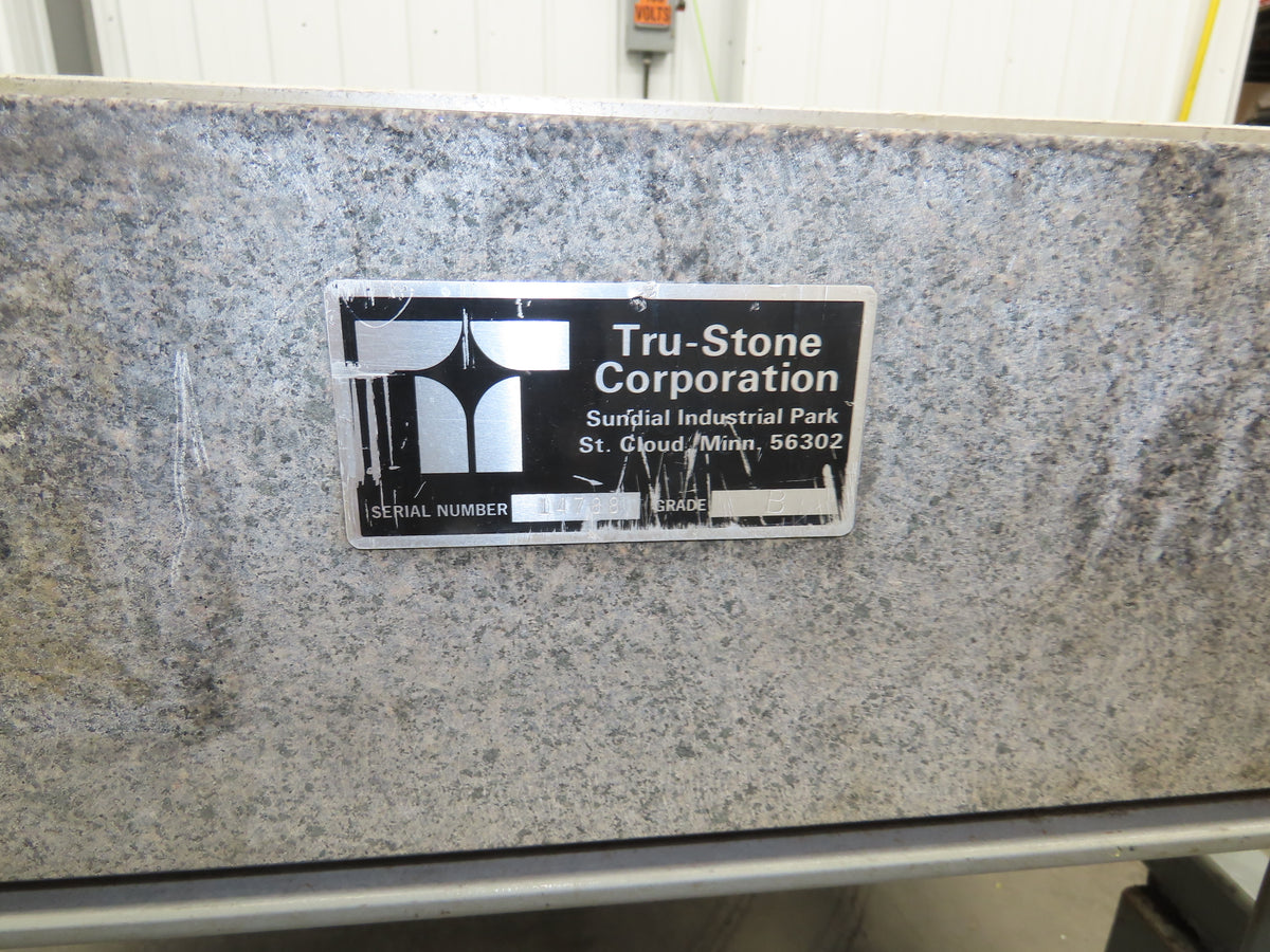 Tru Stone Optical Table Breadboard Granite Surface Inspection Grade B 60" x 36"