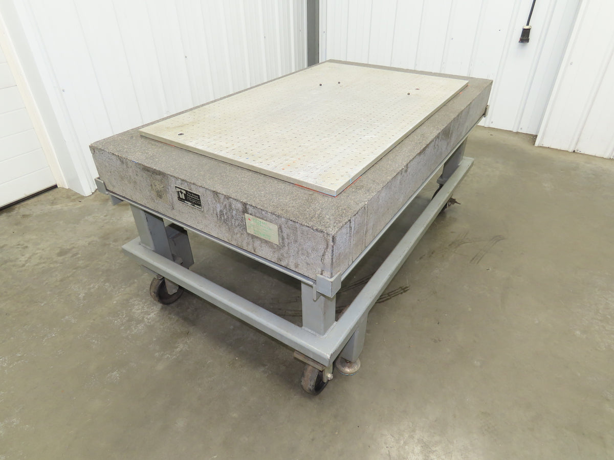 Tru Stone Optical Table Breadboard Granite Surface Inspection Grade B 60" x 36"