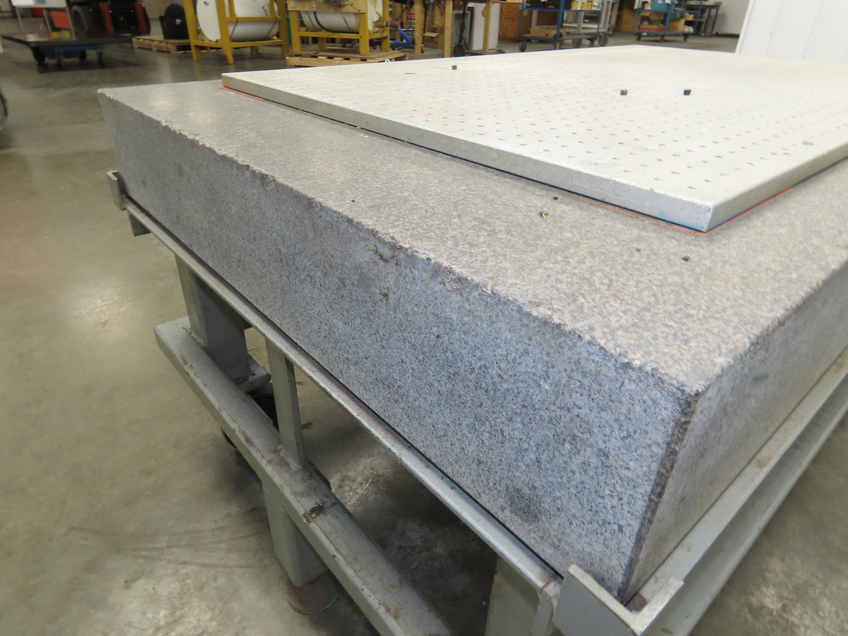 Tru Stone Optical Table Breadboard Granite Surface Inspection Grade B 60" x 36"