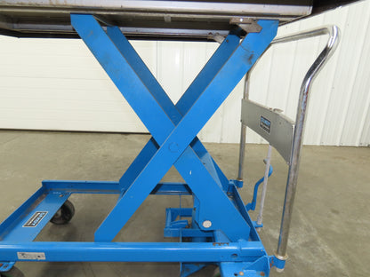 Southworth Dandy 800kg 1760lbs Manual Hydraulic Mobile Scissor Lift Cart 46x41"