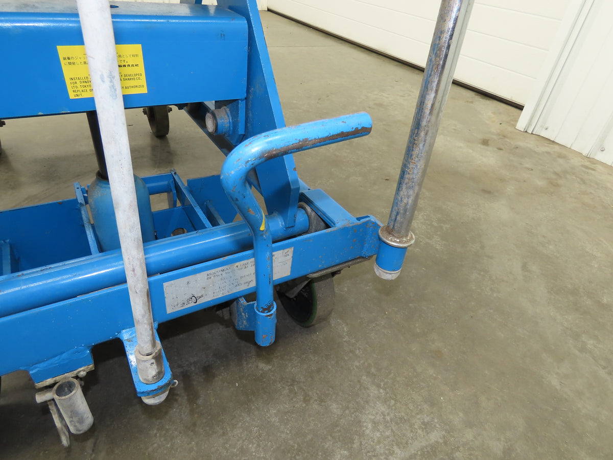Southworth Dandy 800kg 1760lbs Manual Hydraulic Mobile Scissor Lift Cart 46x41"