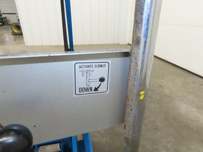 Southworth Dandy 800kg 1760lbs Manual Hydraulic Mobile Scissor Lift Cart 46x41"