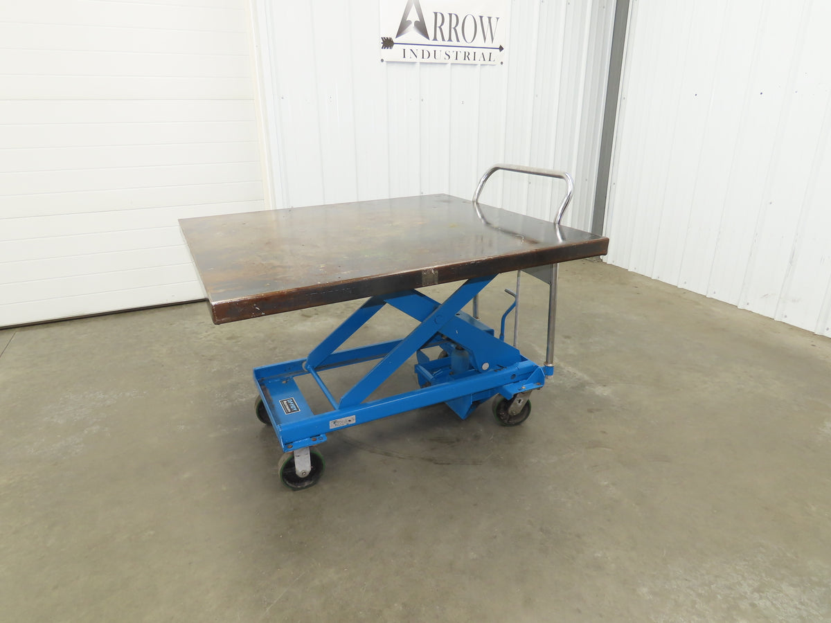 Southworth Dandy 800kg 1760lbs Manual Hydraulic Mobile Scissor Lift Cart 46x41"