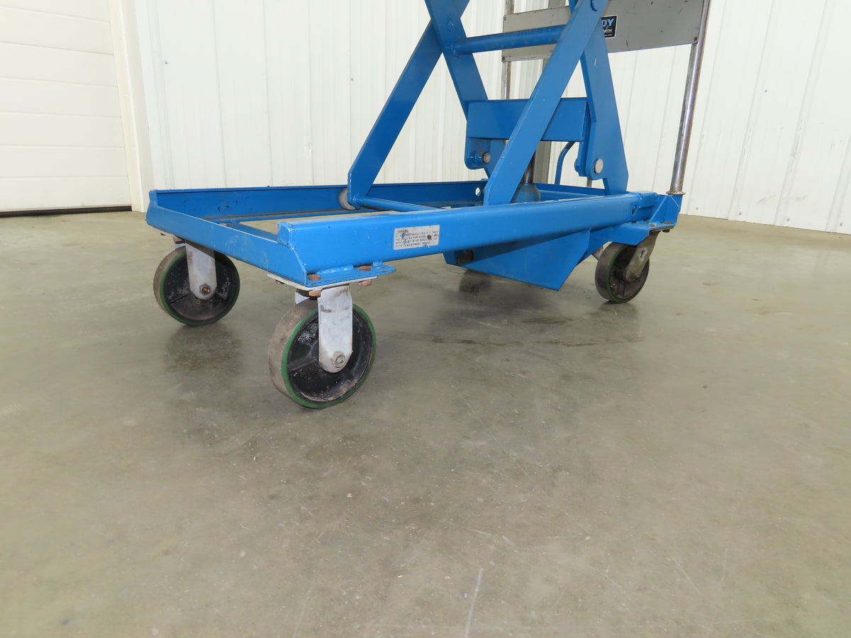 Southworth Dandy 800kg 1760lbs Manual Hydraulic Mobile Scissor Lift Cart 46x41"
