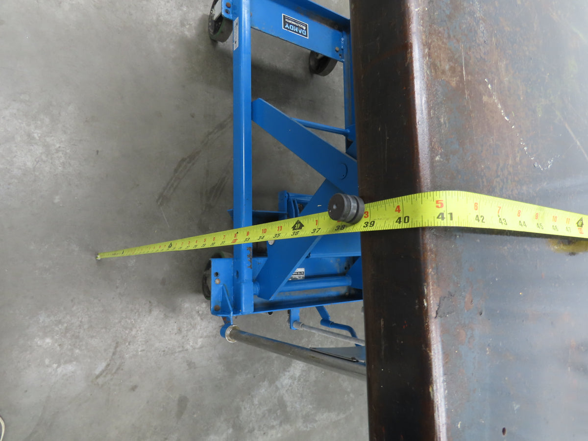 Southworth Dandy 800kg 1760lbs Manual Hydraulic Mobile Scissor Lift Cart 46x41"