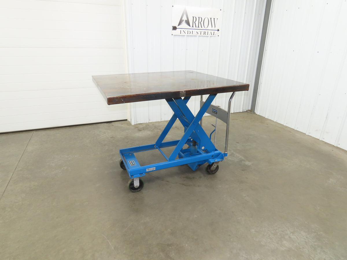 Southworth Dandy 800kg 1760lbs Manual Hydraulic Mobile Scissor Lift Cart 46x41"