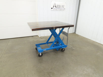 Southworth Dandy 800kg 1760lbs Manual Hydraulic Mobile Scissor Lift Cart 46x41"