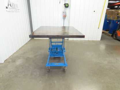 Southworth Dandy 800kg 1760lbs Manual Hydraulic Mobile Scissor Lift Cart 46x41"