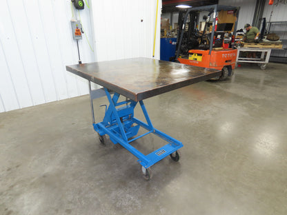 Southworth Dandy 800kg 1760lbs Manual Hydraulic Mobile Scissor Lift Cart 46x41"