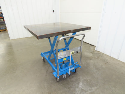 Southworth Dandy 800kg 1760lbs Manual Hydraulic Mobile Scissor Lift Cart 46x41"