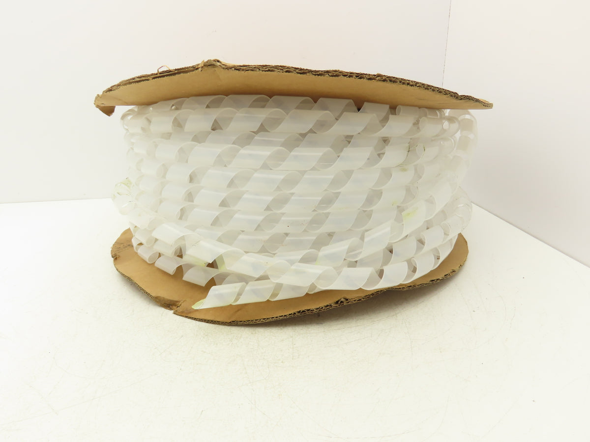 Panduit T100F-C Spiral Wrap Cable Sleeve Tubing 1"x 100' Polyethylene Natural